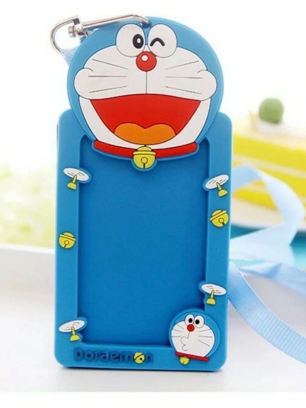Cute silicone character Card Holder with Lanyard